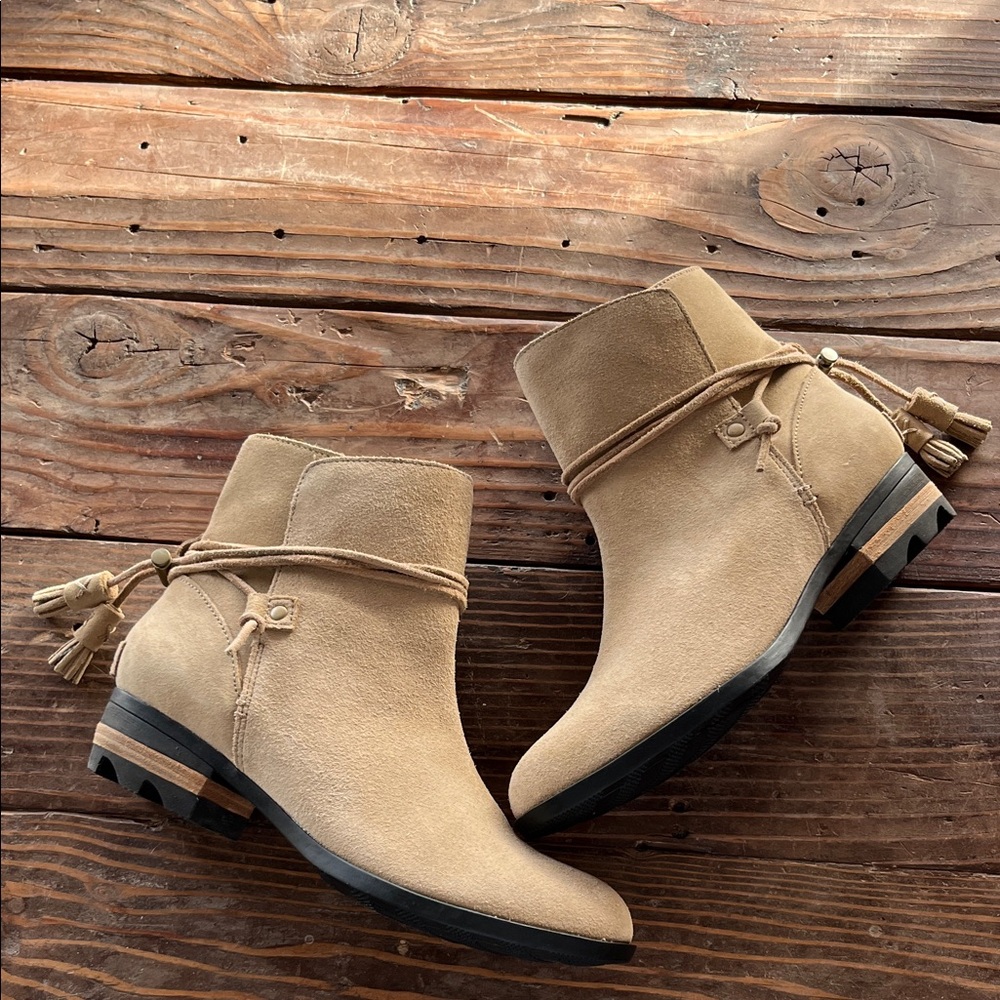 Tan Suede Ankle Boots sorel